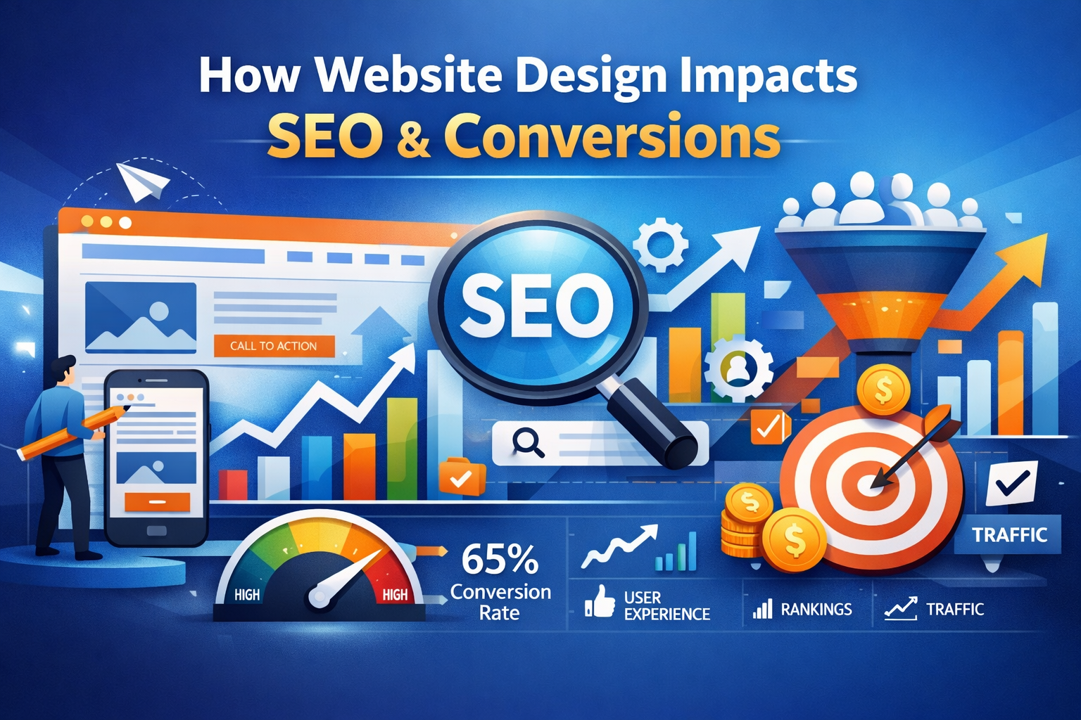 How website design impacts SEO and conversions