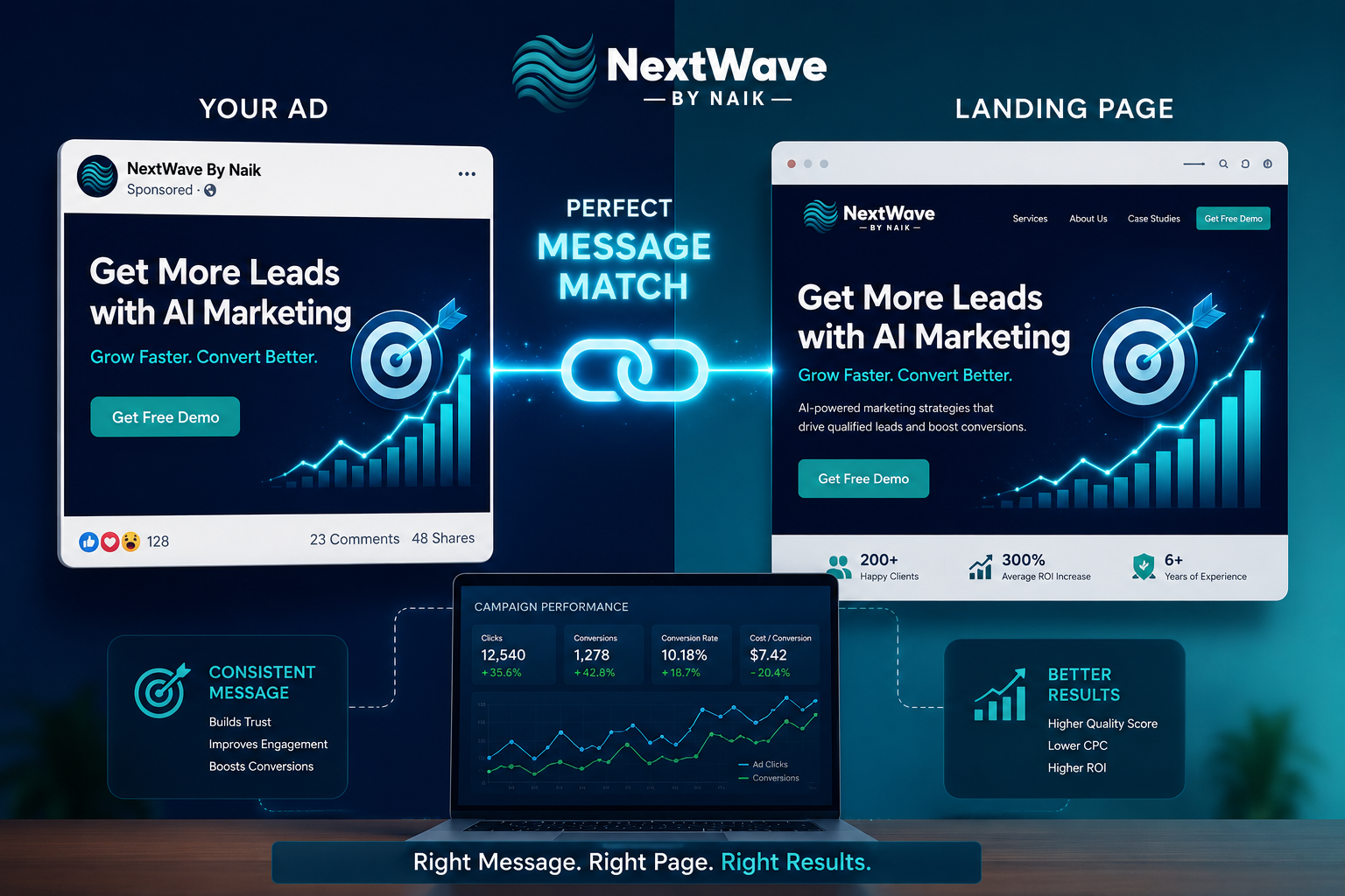 Ad Landing Page Message Match
